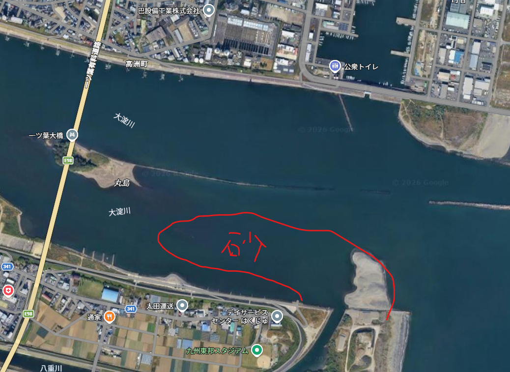 現在の大淀川の様子